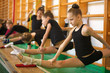 Young gymnast train your body