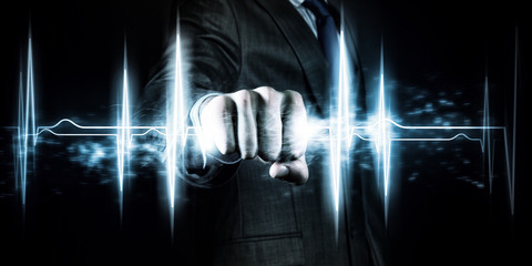 Wall Mural - power in hands