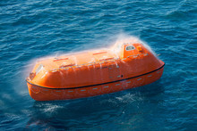 Lifeboat Or Rescue Boat In Offshore