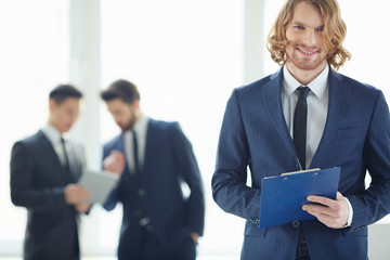 Poster - Businessman making notes