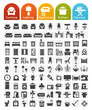 Furniture and home appliances Icons - Bulk series