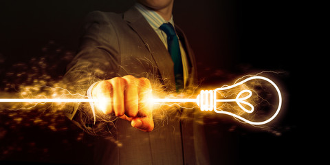 Wall Mural - power in hands