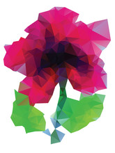 Polygonal Purple Flower