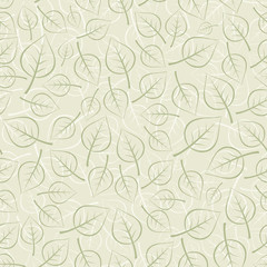 Wall Mural - Vector seamless background. Leafs.