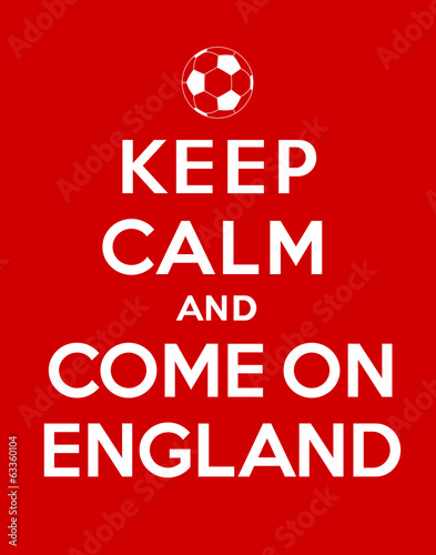 Fotografía keep calm and Come On England
