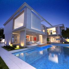 Poster - house bunker pool