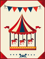 Canvas Print - Circus design