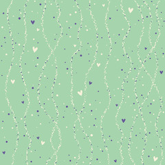 Poster - seamless pattern with hearts