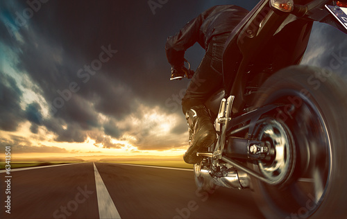 Fototapeta dla dzieci Speeding Motorcycle