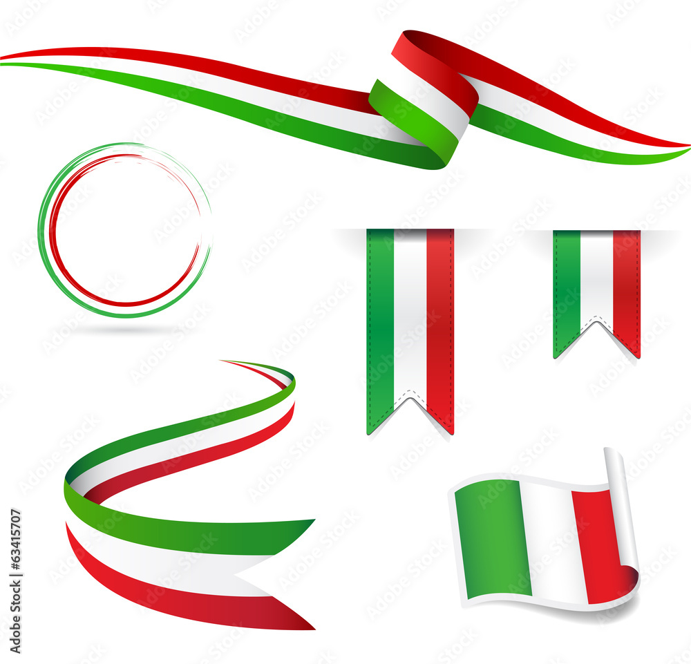 Bandiera Italiana - obrazy, fototapety, plakaty 