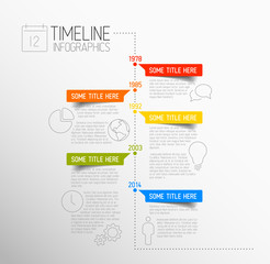 Poster - Infographic timeline report template