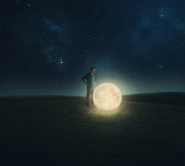 Wall Mural - Fallen moon.