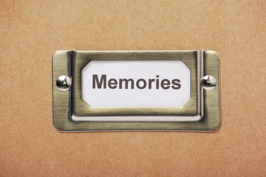 Drawer Label for Memories