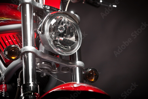 Fototapeta na wymiar Red motorcycle