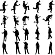 © majivecka - Vector silhouettes of different people.