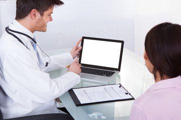 Poster - Female Patient Consulting Doctor