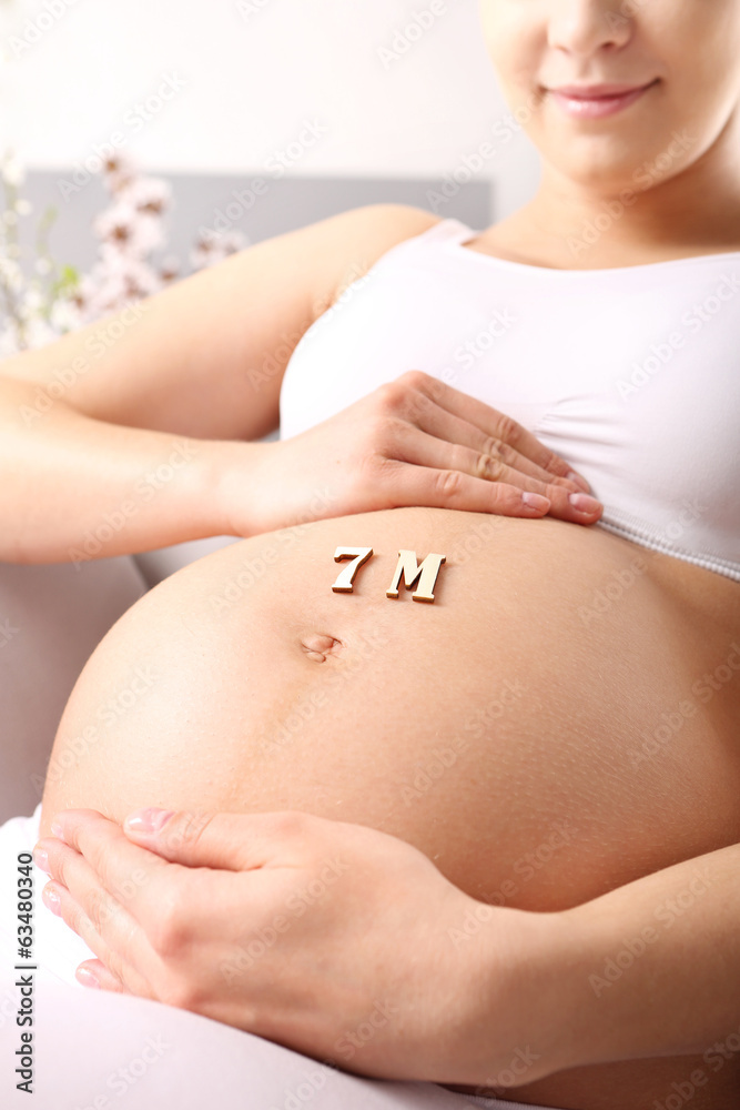 7 miesiąc ciąży - obrazy, fototapety, plakaty 