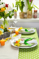 Sticker - Beautiful holiday Easter table setting