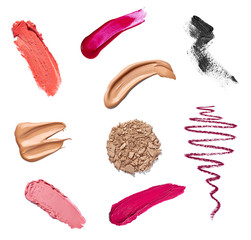 Wall Mural - make up beauty lipstick nail polish liquid powder mascara pencil