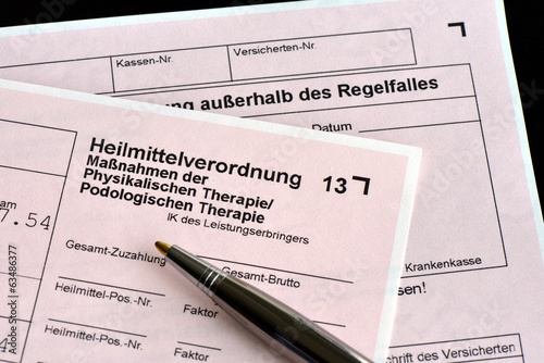 Heilmittelverordnung, Krankengymnastik, Physiotherapie, Rezept – kaufen