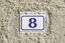 Number Eight On A Wall