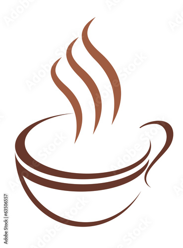 Fototapeta na wymiar Doodle sketch cup of steaming hot beverage