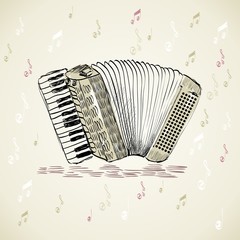 Wall Mural - accordion