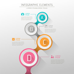 Wall Mural - abstract flow chart infographics