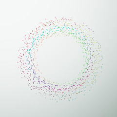 Canvas Print - Circular bright colorful design element