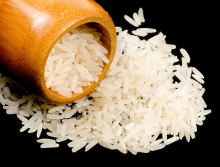 Sticker - Rice isolated on black