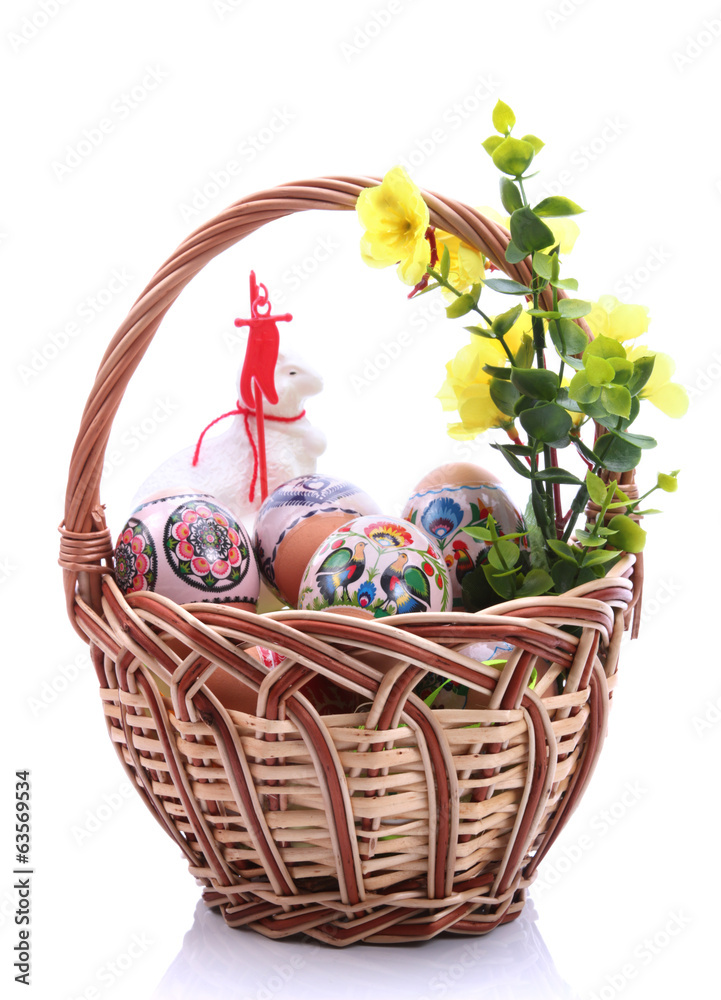 Easter basket - obrazy, fototapety, plakaty 
