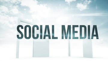 Poster - Social media against opening doors in sky