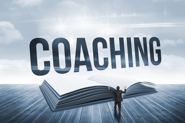 Poster - Coaching against open book against sky