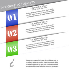 Fototapete - Infographic option banner - template