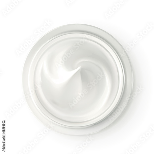Fotografie, Obraz Hygienic cream, top view vector illustration