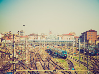 Sticker - Retro look Porta Nuova station, Turin