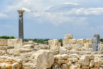 Ruins of ancient town on Cyprus