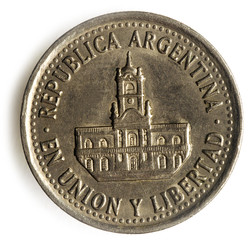 Poster - Peso argentino Argentinischer argentin 25 centavos