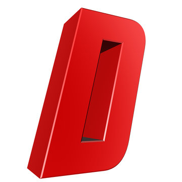 3d letter collection - D
