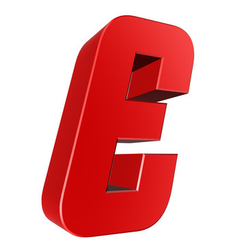 3d letter collection - E