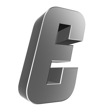 3d letter collection - E