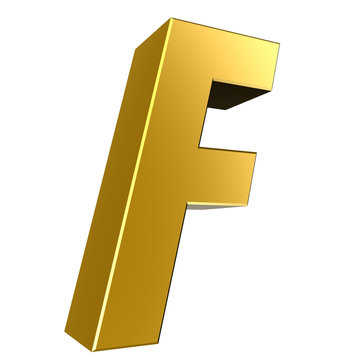 3d letter collection - F