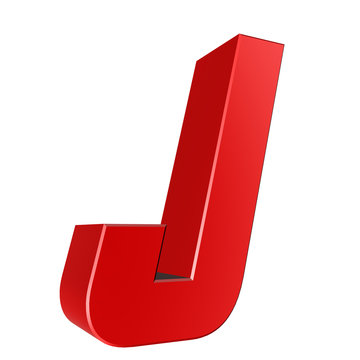 3d letter collection - J