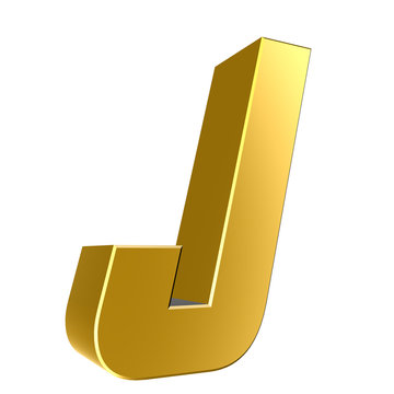 3d letter collection - J