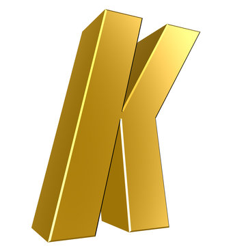 3d letter collection - K