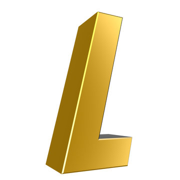 3d letter collection - L