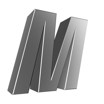 3d letter collection - M