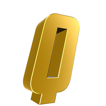 3d letter collection - Q