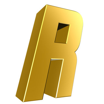 3d letter collection - R