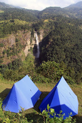 Poster - Blue tents